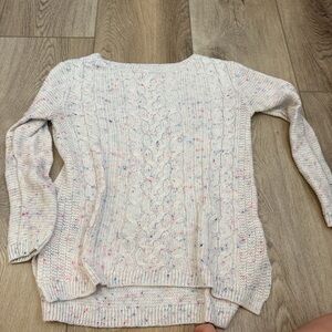 Tucker + Tate Multicolor Speckled Cable Knit Sweater